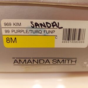 Ladies turquoise   closed toe sandals